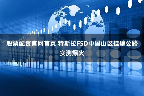 股票配资官网首页 特斯拉FSD中国山区挂壁公路实测爆火